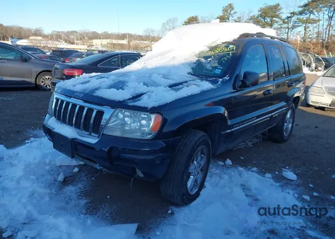 2004 Jeep Grand Cherokee Overland z USA, uszkodzony, nr VIN 1J8GW68JX4C398764
